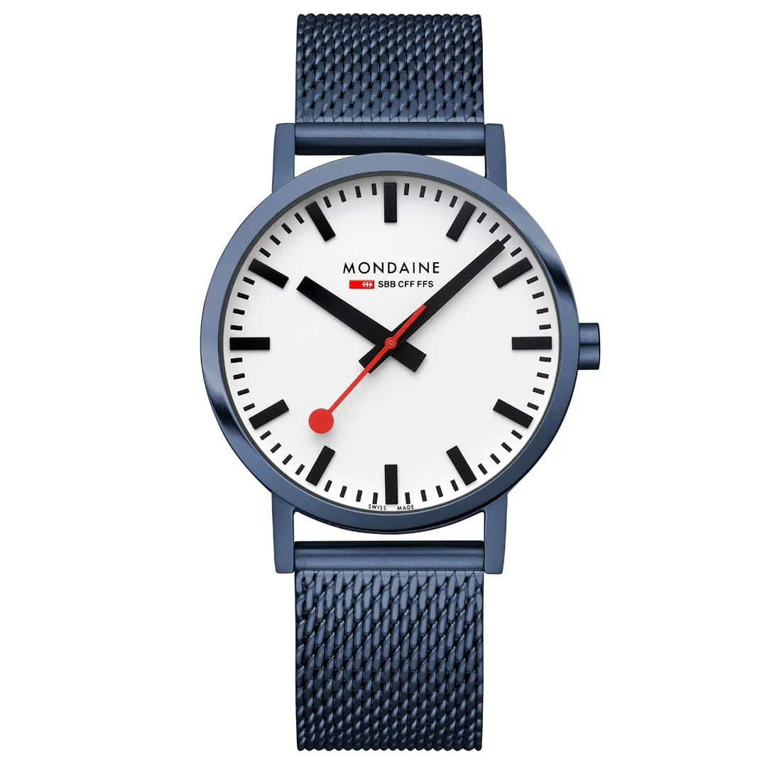 Mondaine Classic Stainless Steel Mesh, 40 mm A660.30360.1BSBM
