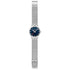 Mondaine Classic Silver Stainless Steel Bracelet with Deep Ocean Blue Dial, 40 mm Watch