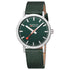 Mondaine Classic Brushed Steel Forest Green Textile, 40 mm Men's Watch