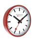 Mondaine Wall Clock Red 25 cm - Altman Luggage 