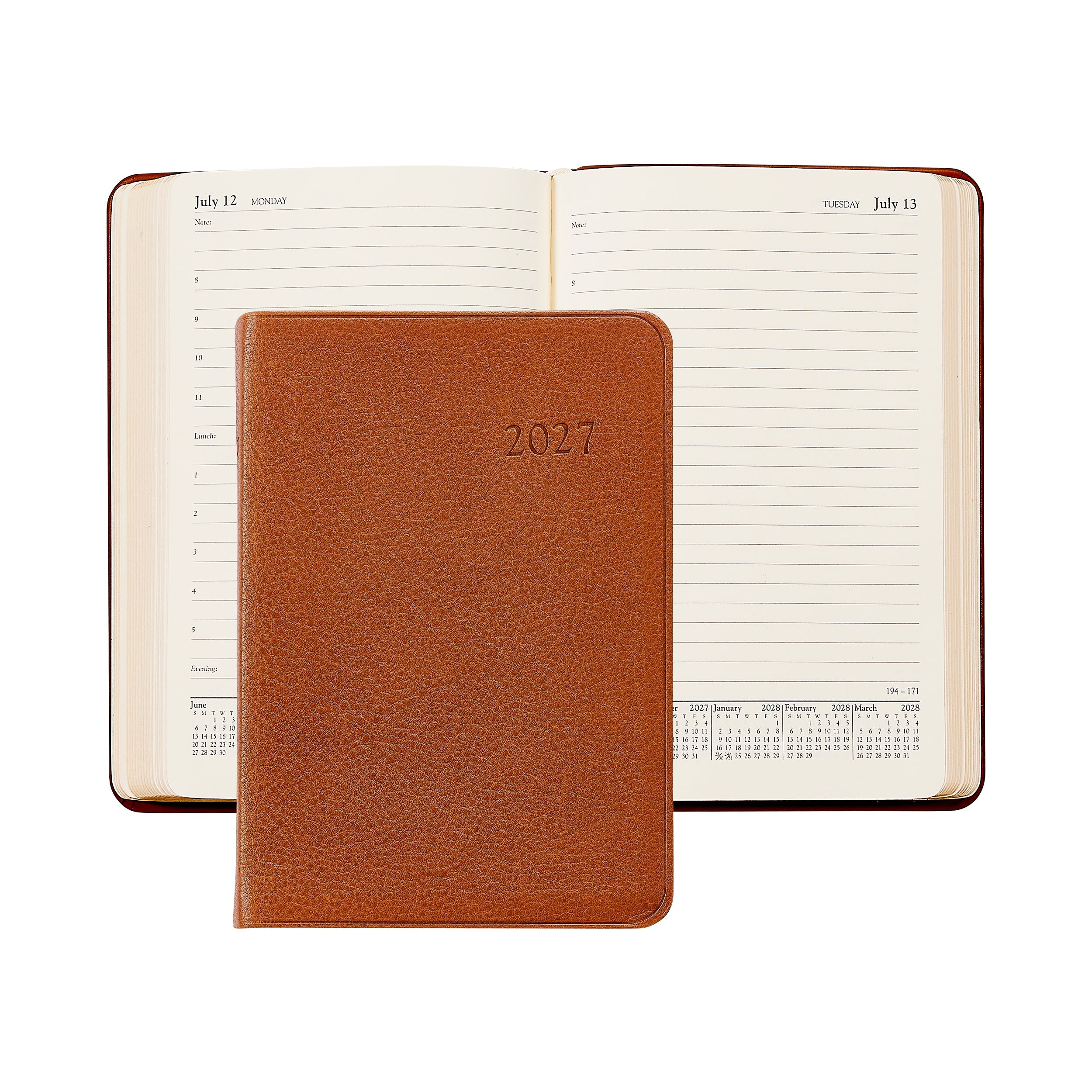 Graphic Image 2027 Weekly Notebook Traditional Leather