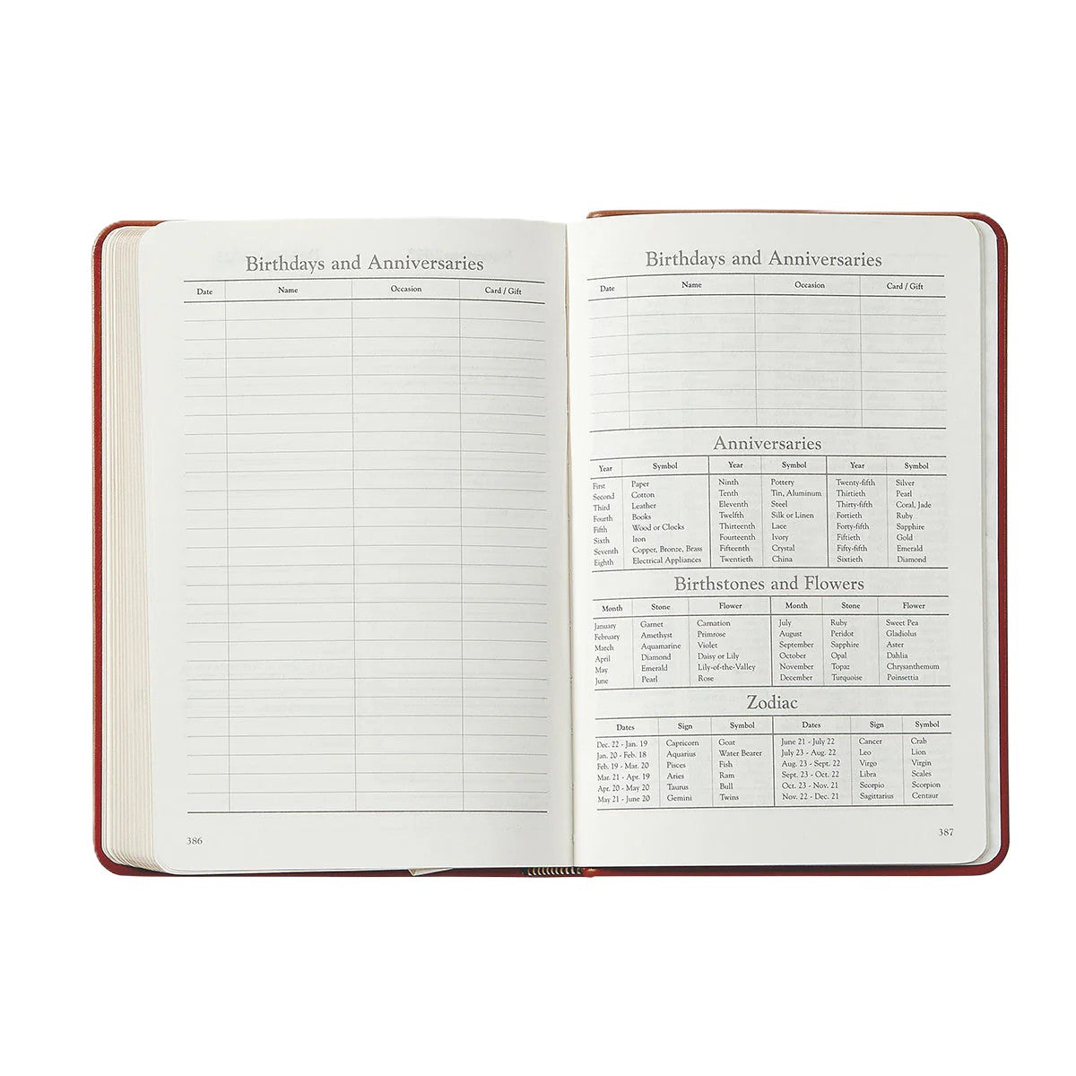 Graphic Image 2026 Daily Journal Traditional Leather Planner
