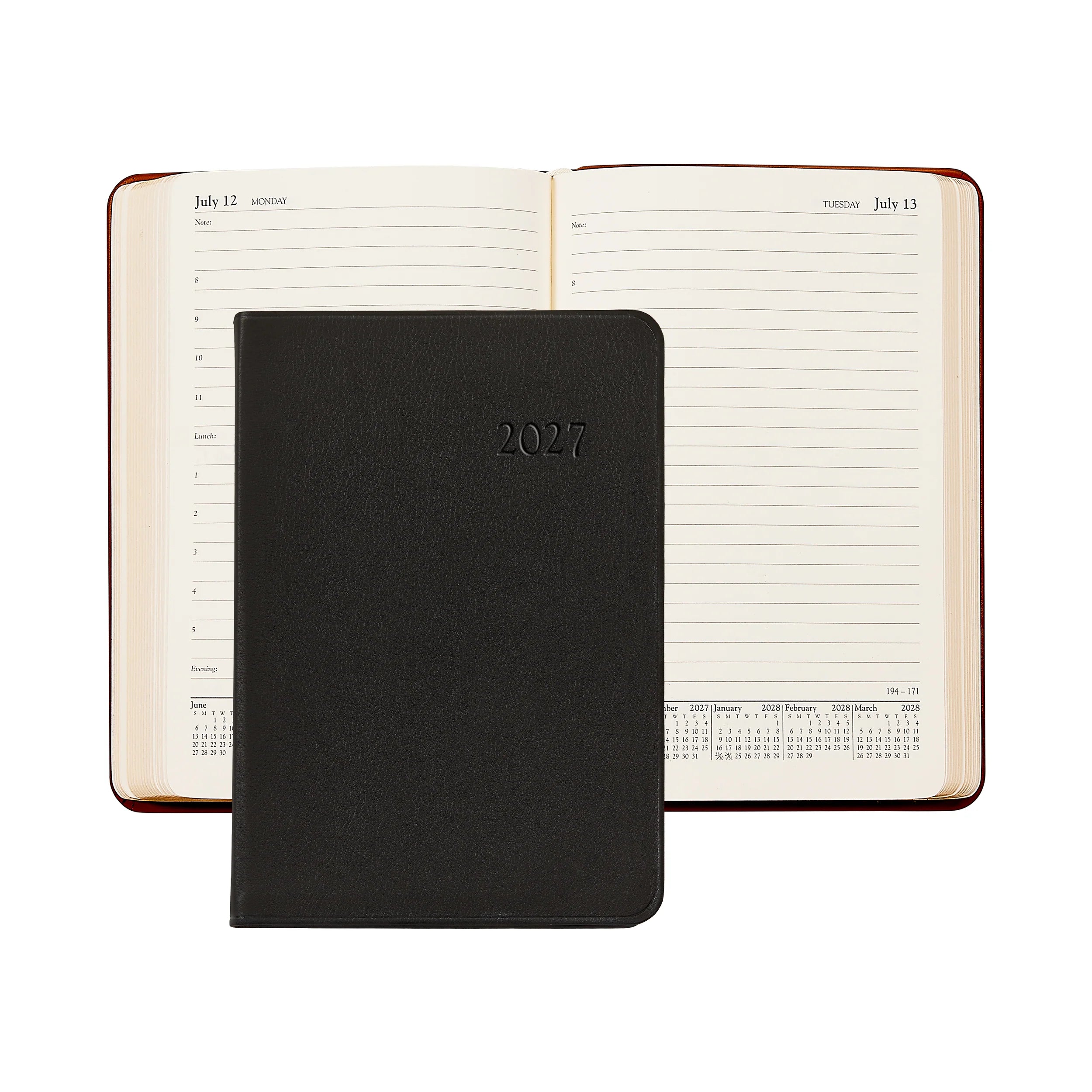 Graphic Image 2027 Daily Journal Traditional Leather Planner