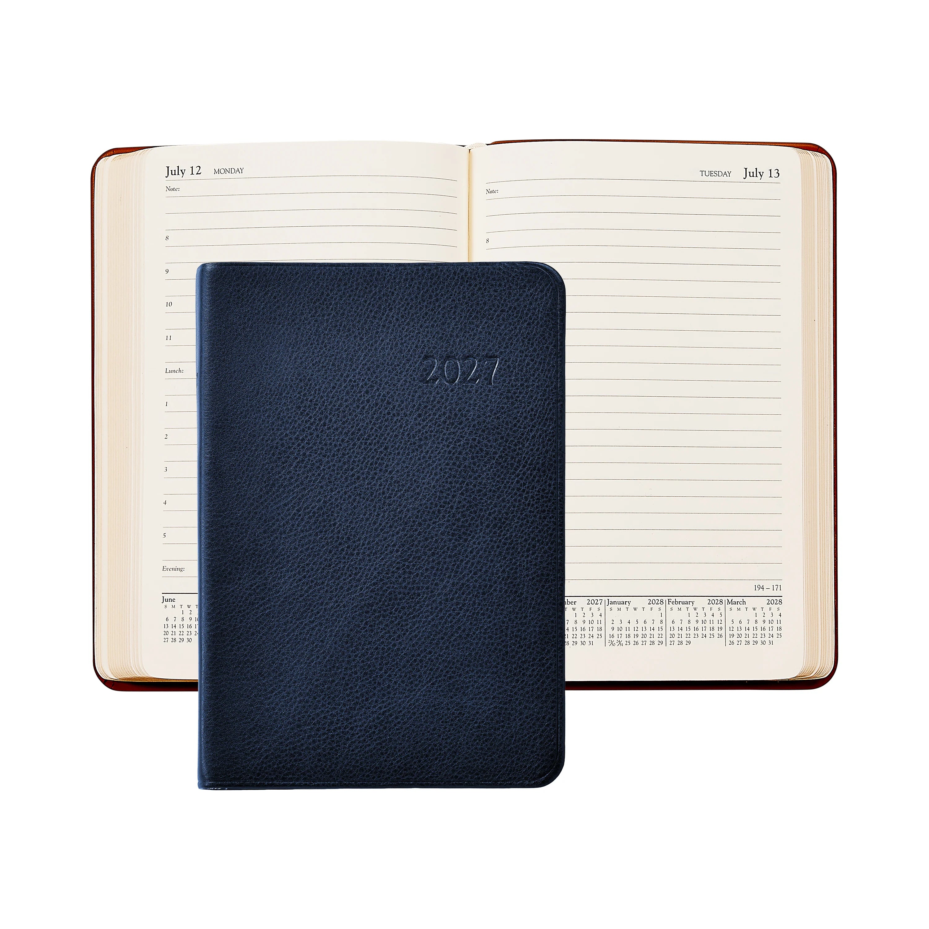 Graphic Image 2027 Daily Journal Traditional Leather Planner