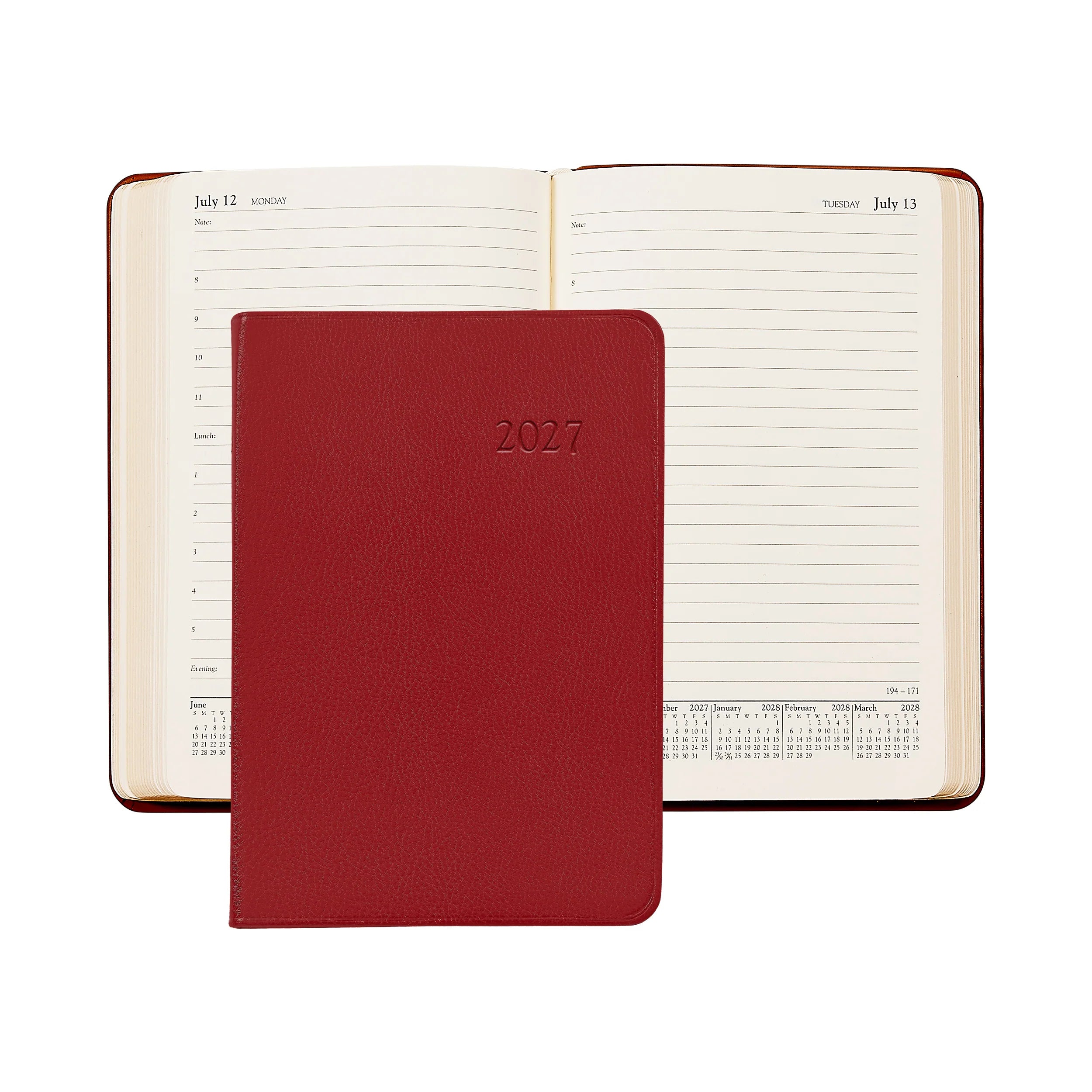 Graphic Image 2027 Daily Journal Traditional Leather Planner