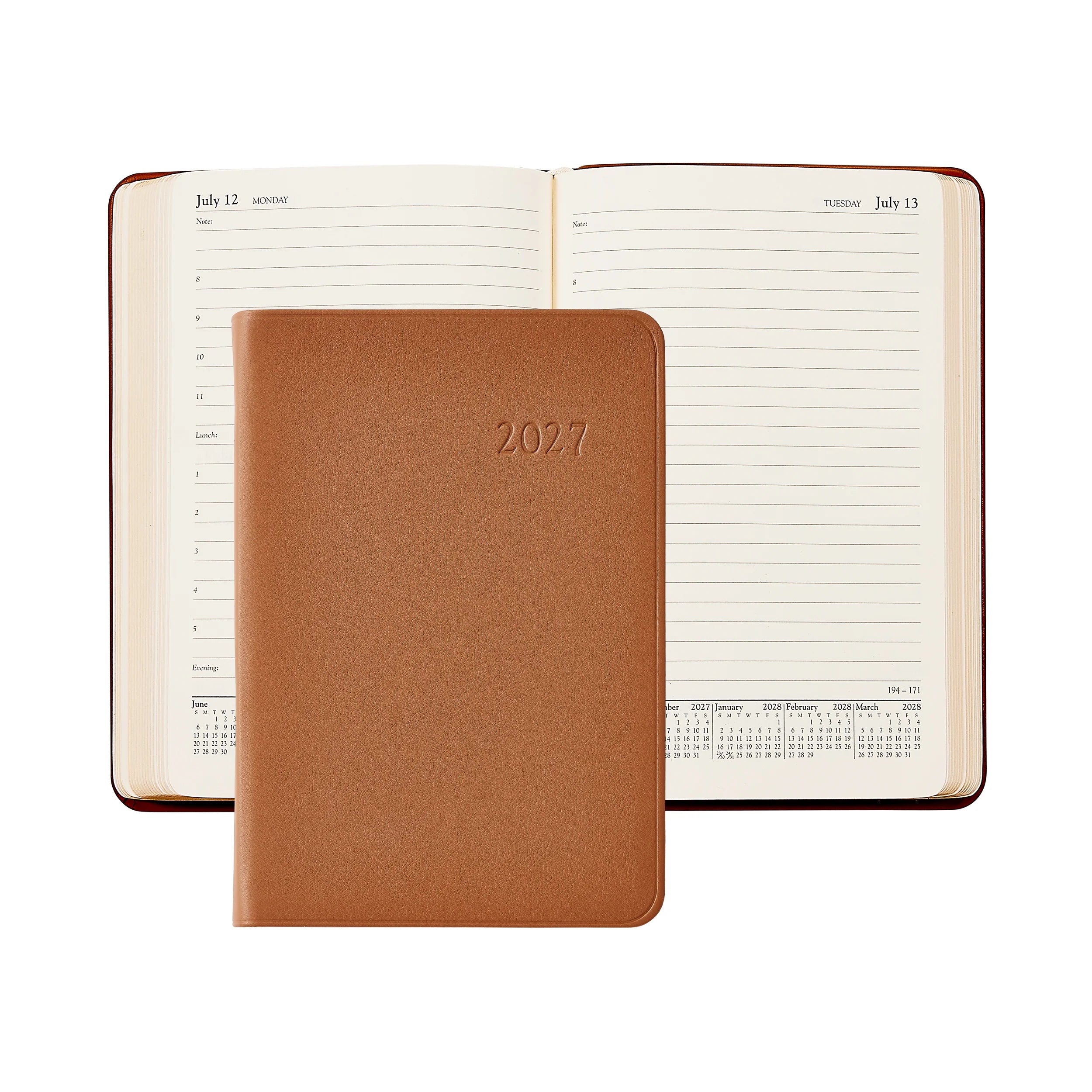 Graphic Image 2027 Daily Journal Traditional Leather Planner