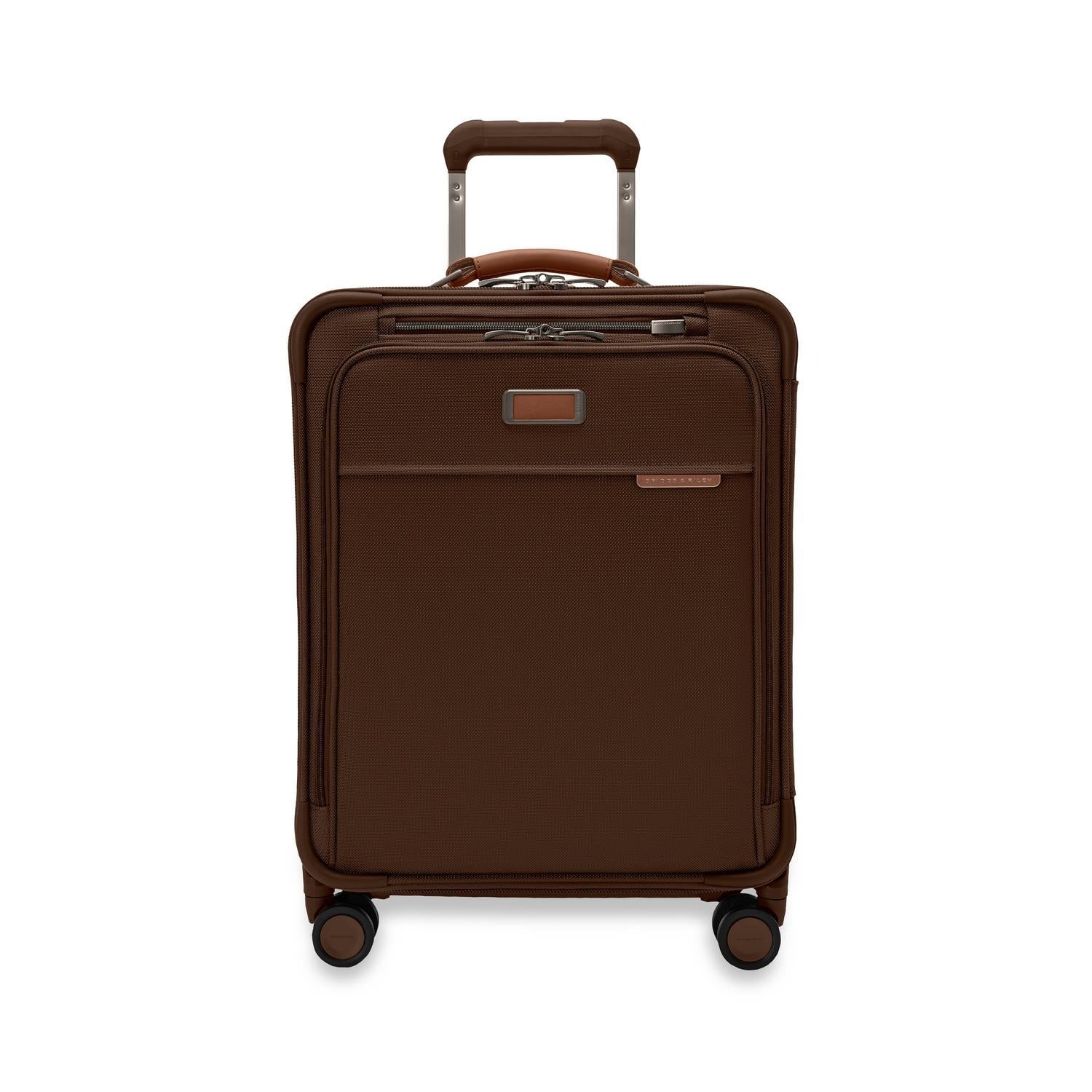 Briggs and Riley Baseline Global 21" Carry-On Expandable Spinner Limited Edition Chocolate
