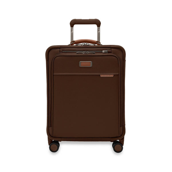Briggs and Riley Baseline Global 21" Carry-On Expandable Spinner Limited Edition Chocolate