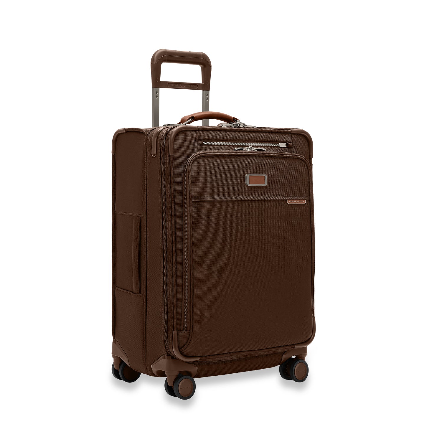 Briggs and Riley Baseline Compact 24" Checked Expandable Spinner Limited Edition Chocolate