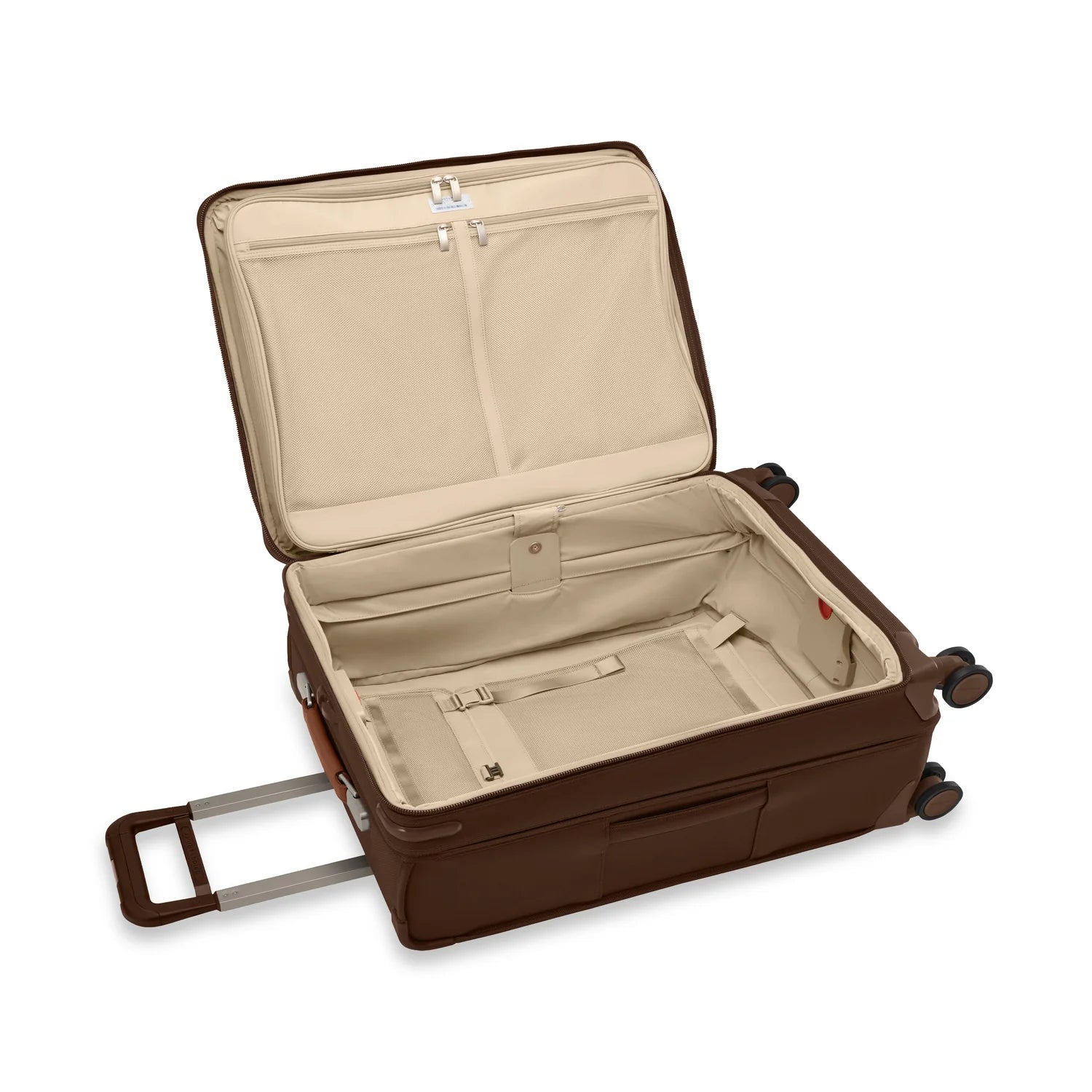 Briggs and Riley Baseline Compact 24" Checked Expandable Spinner Limited Edition Chocolate
