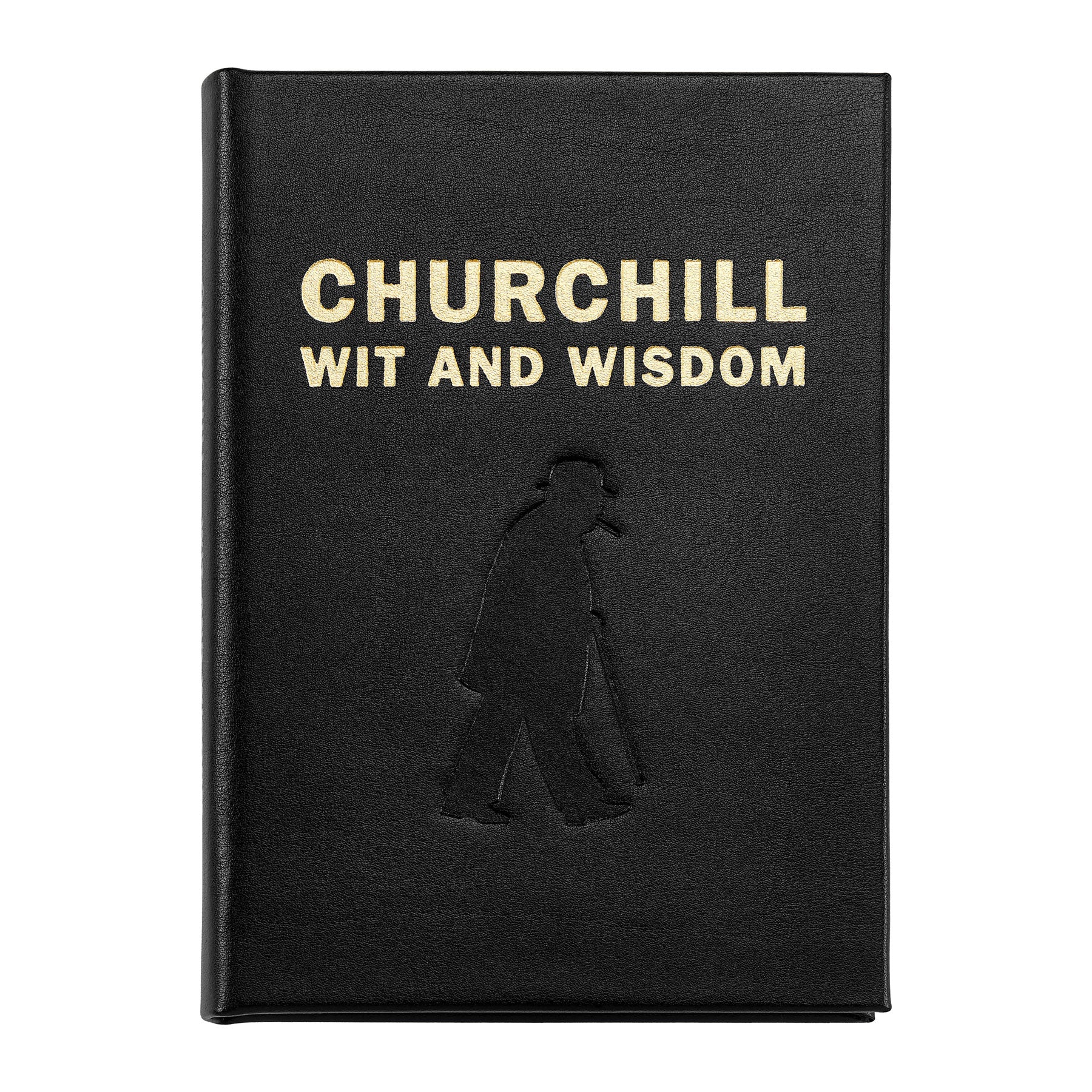 Graphic Image Churchill Wit and Wisdom Black Bonded Leather