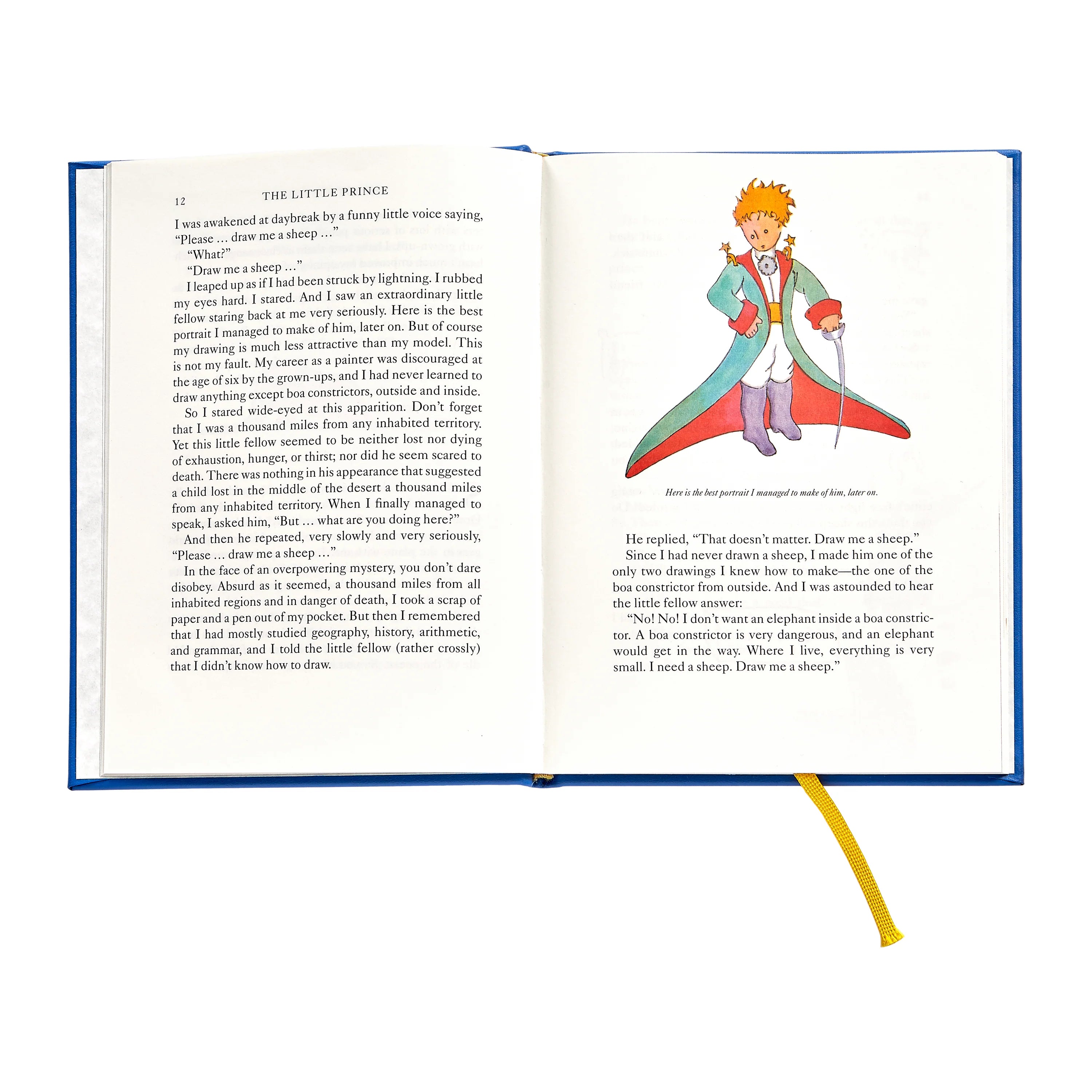 Graphic Image The Little Prince Blue Bonded Leather