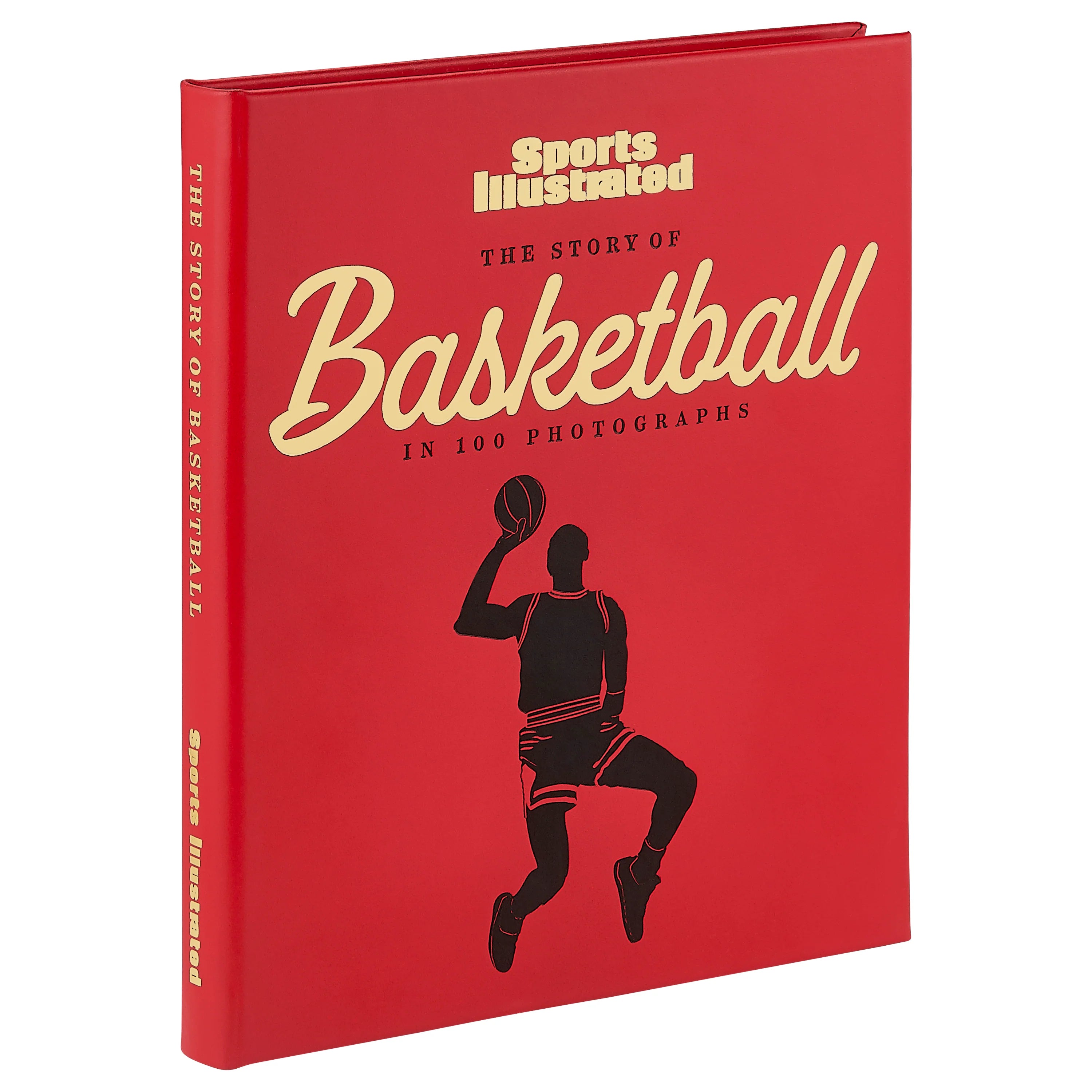 Graphic Image The Story of Basketball Red Bonded Leather