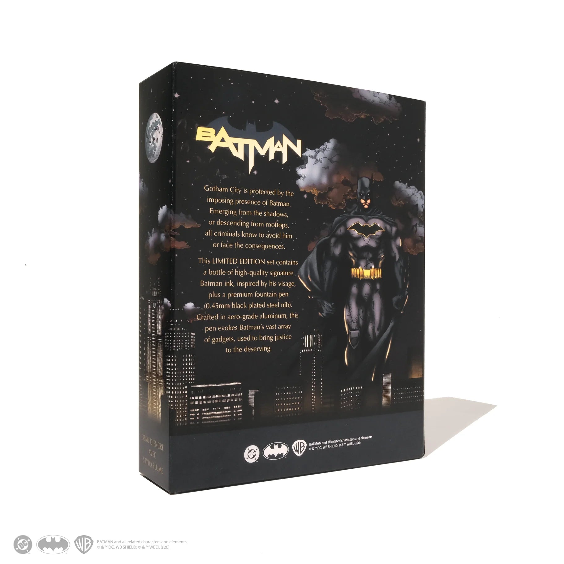 Ferris Wheel Press Limited Edition Batman Marquise Fountain Pen and 38ml Ink Set
