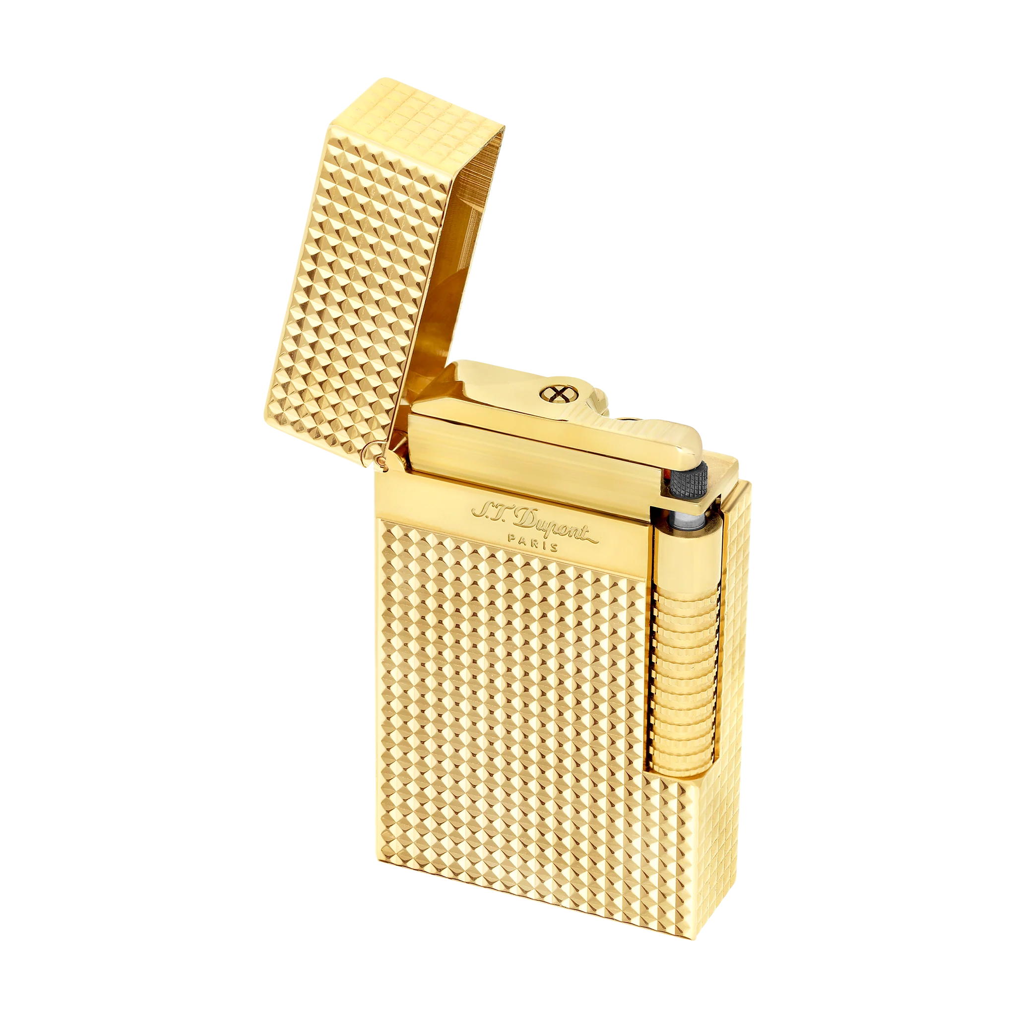 S.T. Dupont Le Grand Diamond Head Lighter Golden