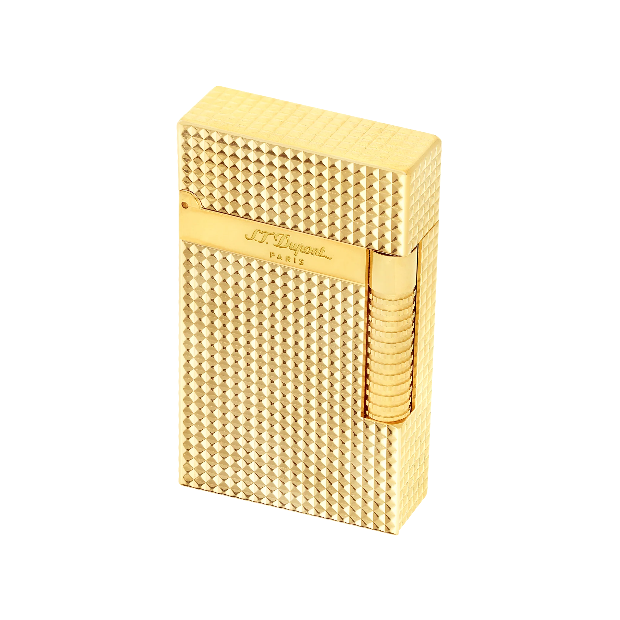 S.T. Dupont Le Grand Diamond Head Lighter Golden