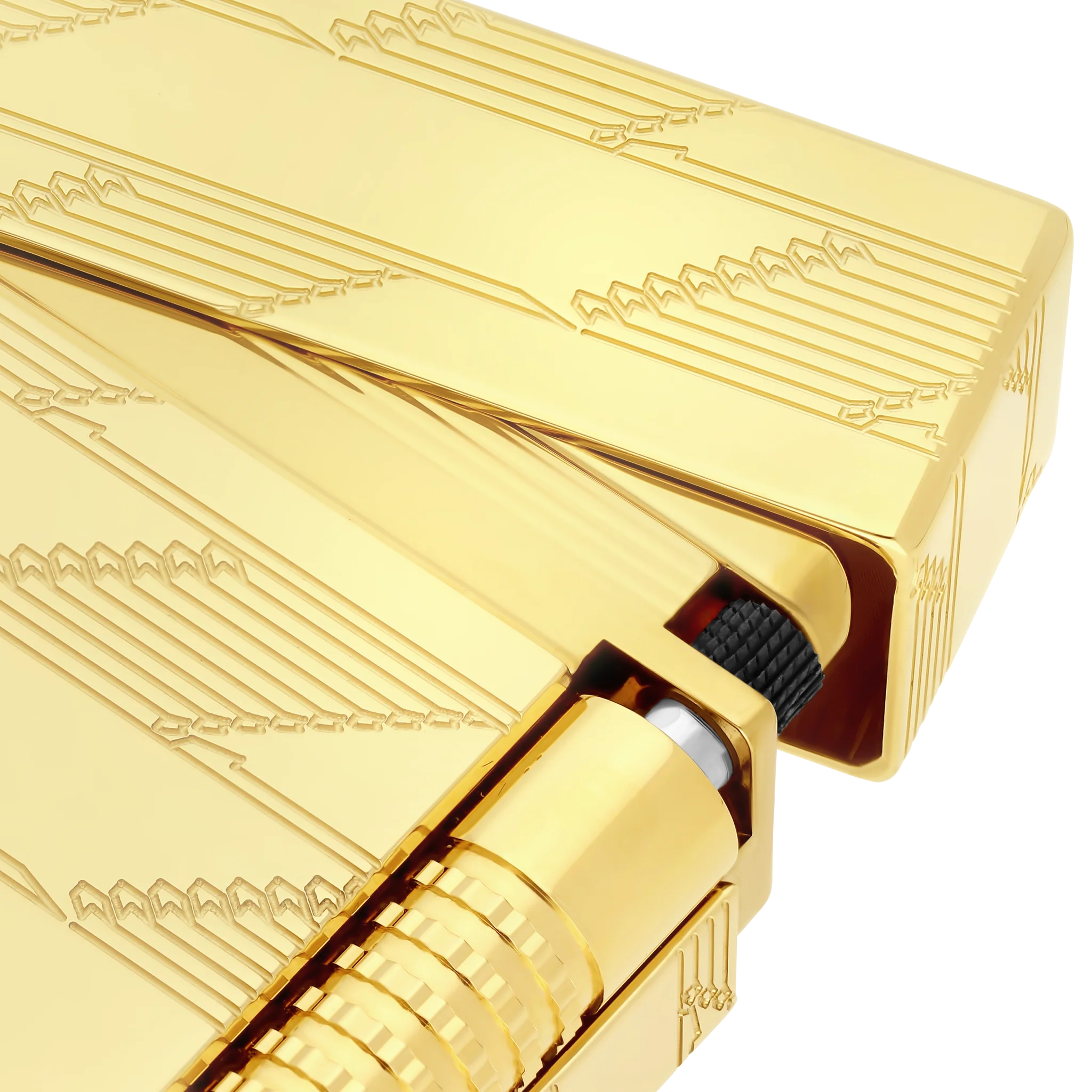 S.T. Dupont Le Grand Guilloche Lighter Gold