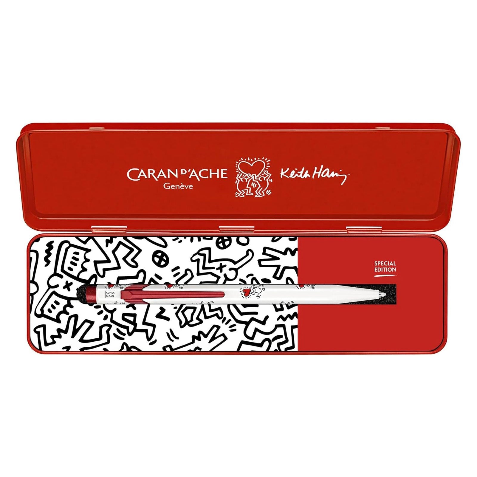 Caran D'Ache 849 Keith Haring Limited Edition Ballpoint Pen White
