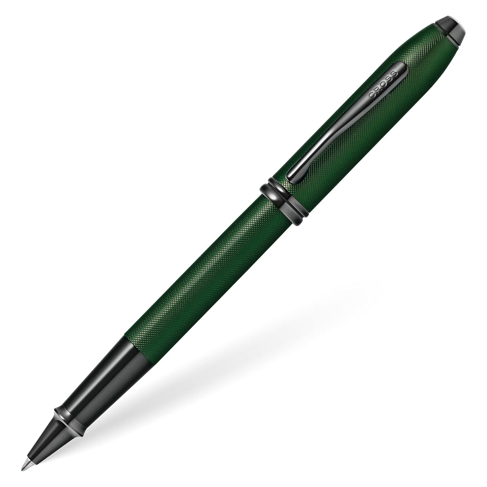 Cross Townsend Matte Green PVD Micro-knurl Rollerball Pen