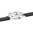 Mondaine EVO2 Automatic Watch, Polished Steel, 35 mm, Black Vegan Leather Strap