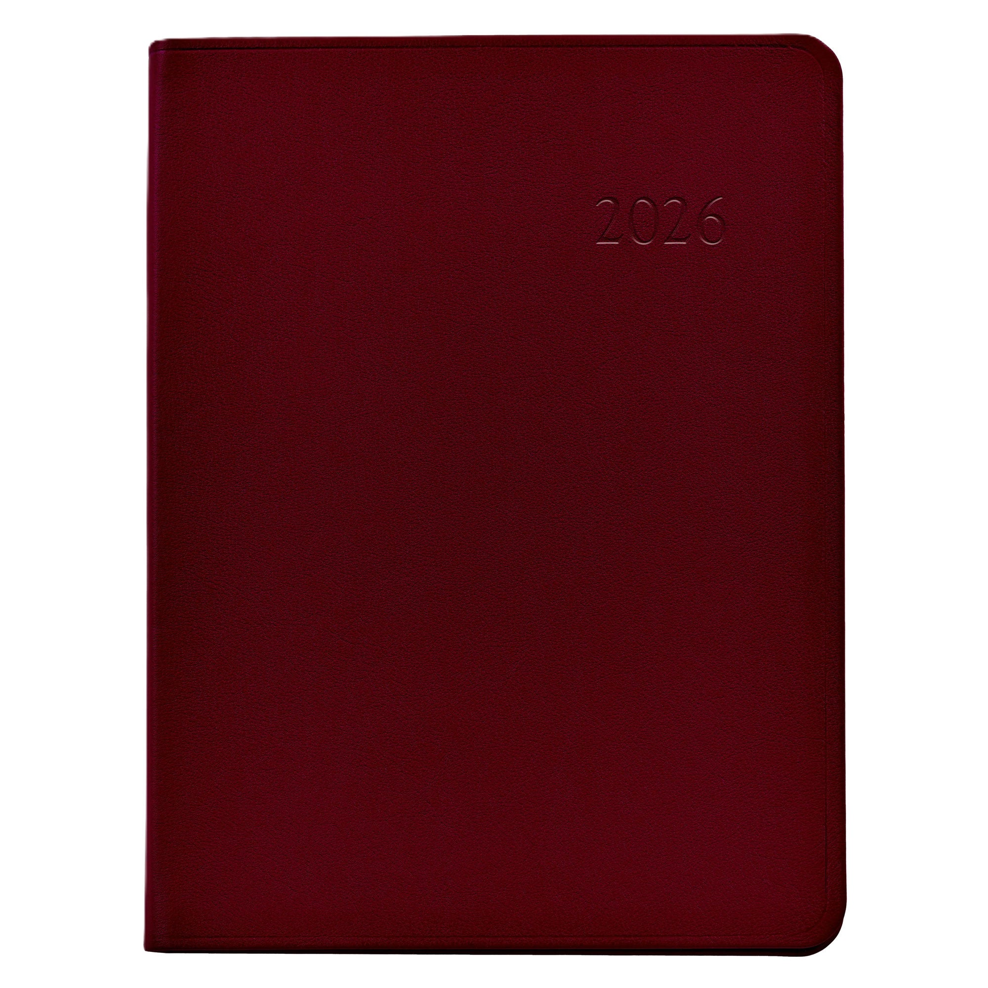 Graphic Image 2026 Desk Diary Traditional Leather