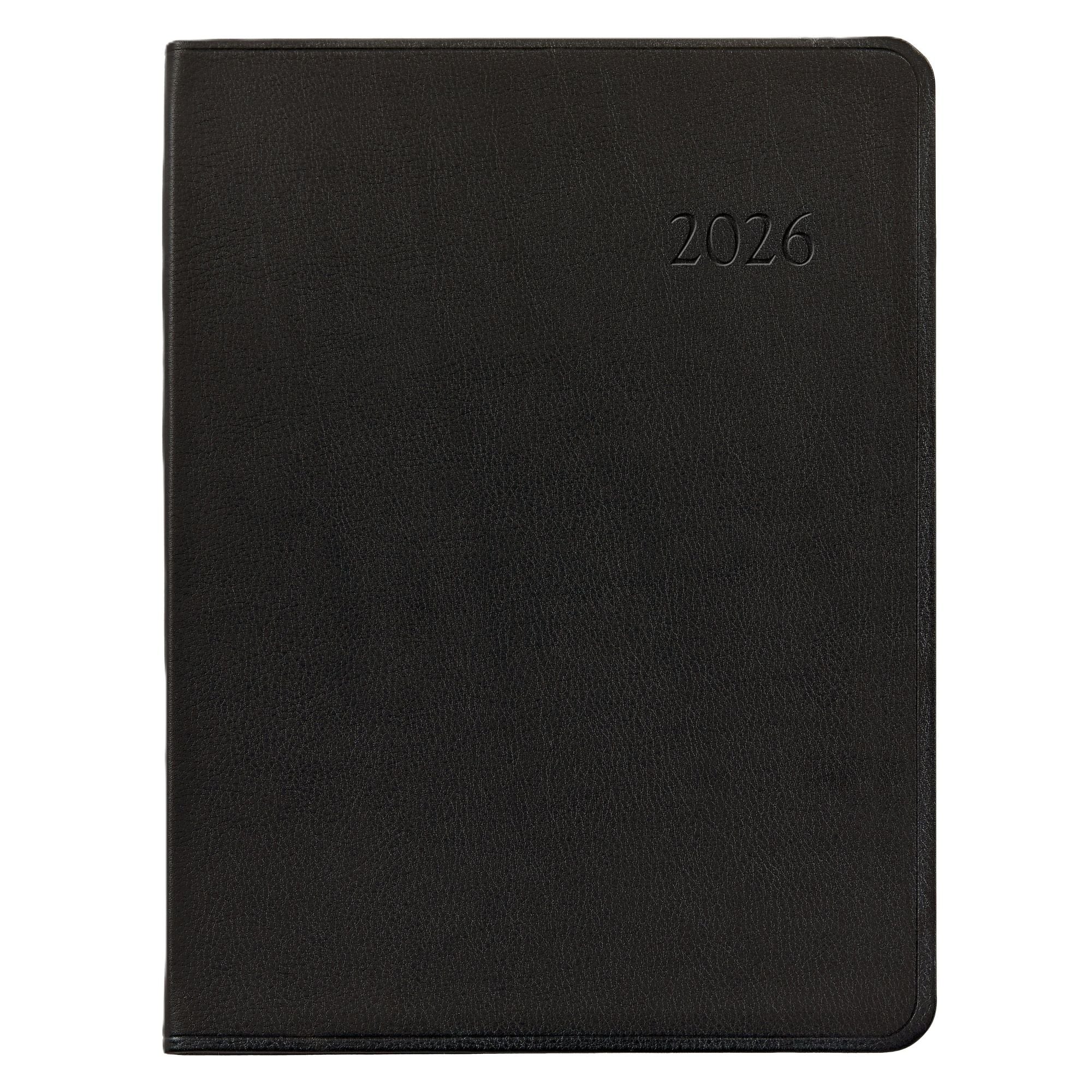 Graphic Image 2026 Desk Diary Traditional Leather