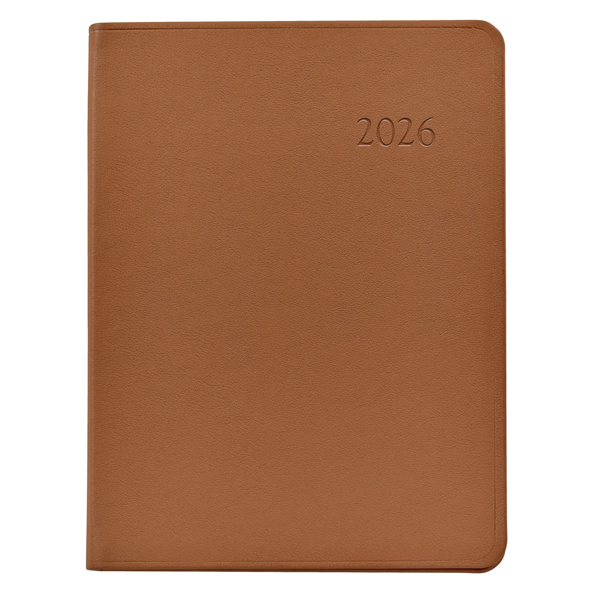 Graphic Image 2026 Desk Diary Traditional Leather