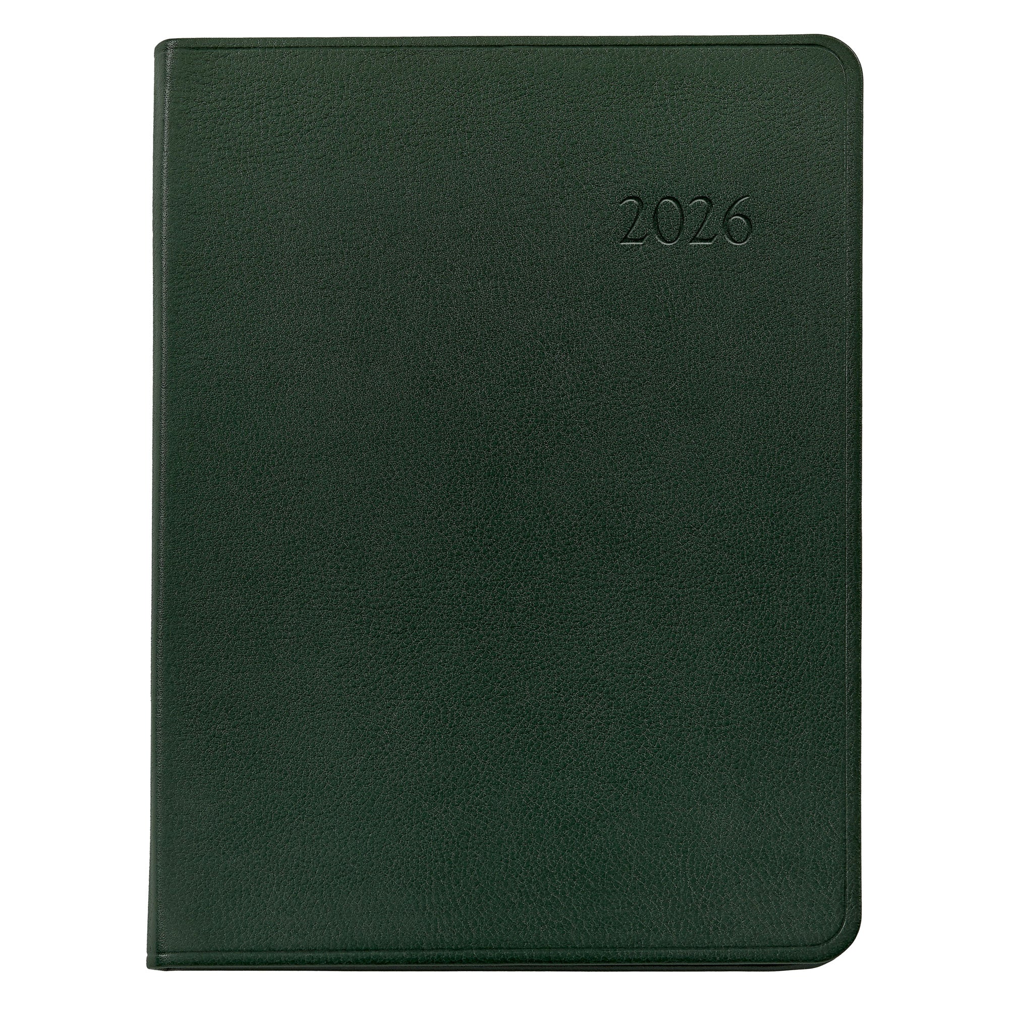 Graphic Image 2026 Desk Diary Traditional Leather