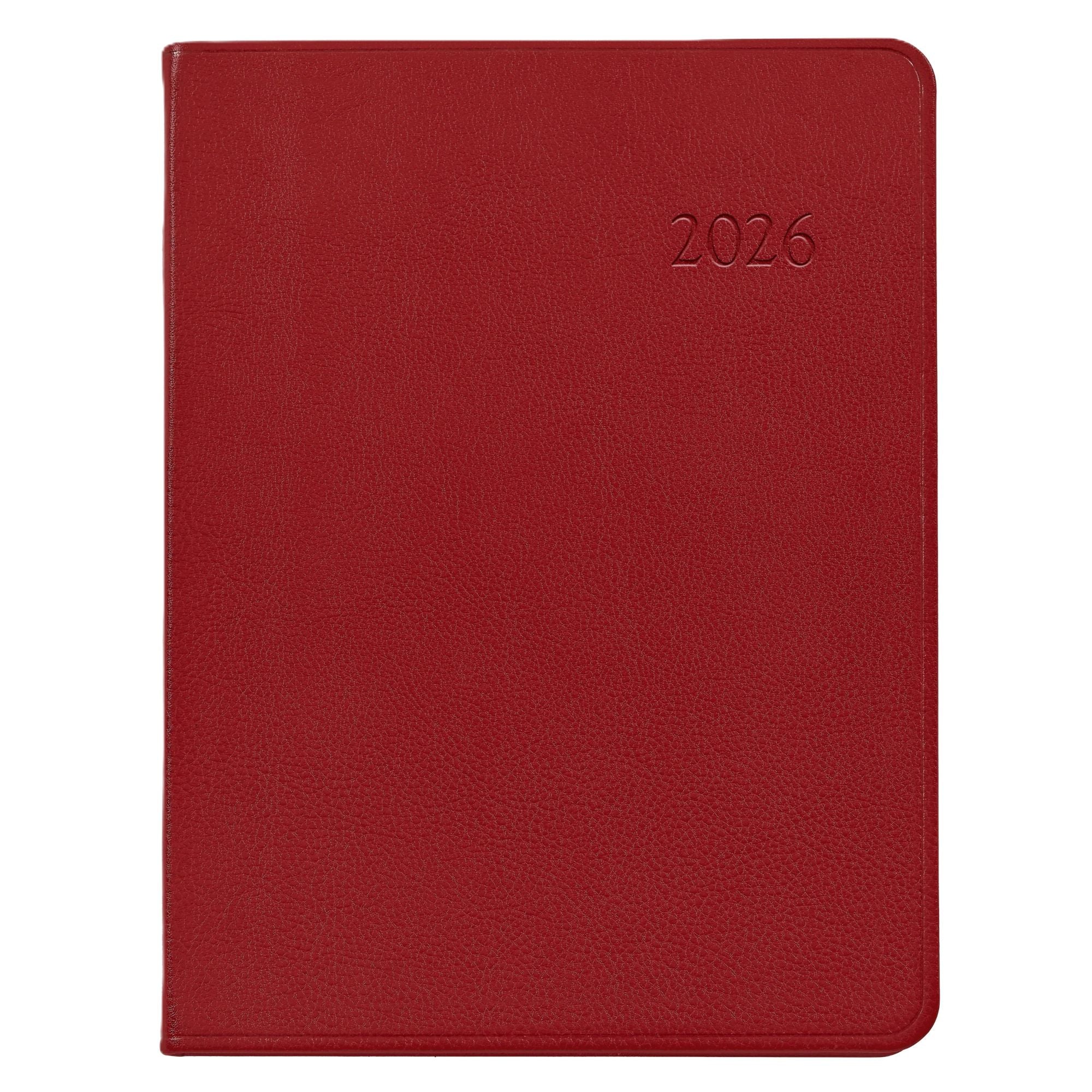 Graphic Image 2026 Desk Diary Traditional Leather