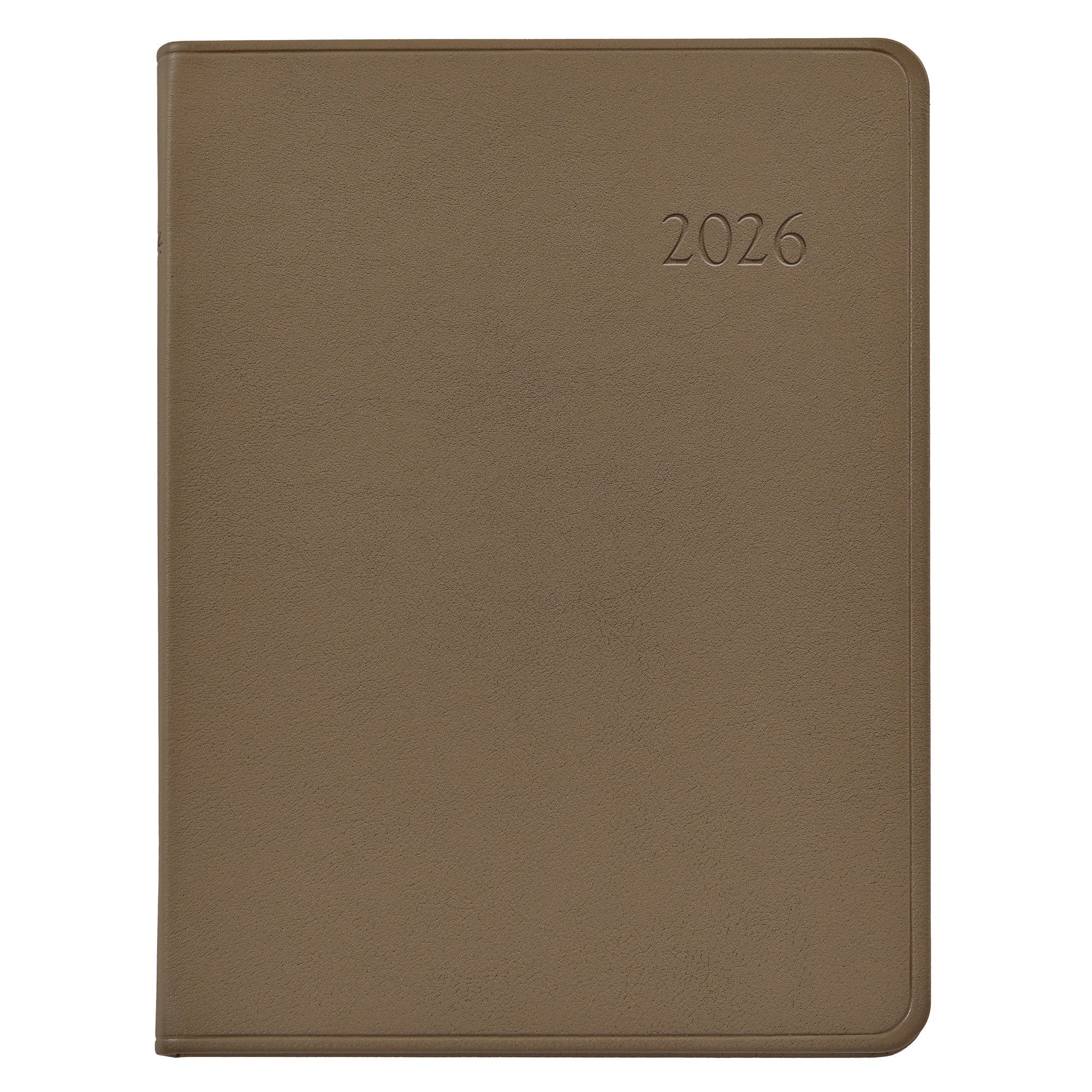 Graphic Image 2026 Desk Diary Traditional Leather