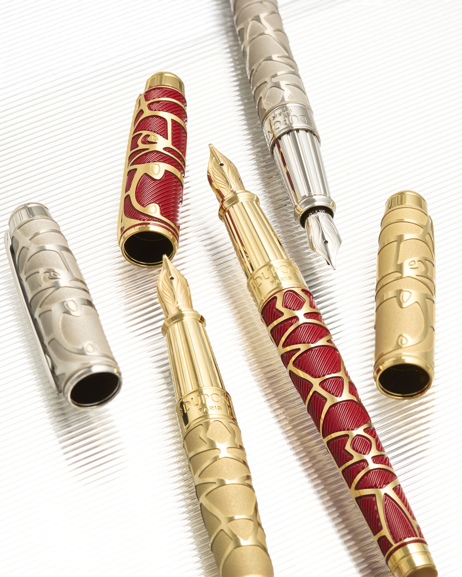 S. T. Dupont Line D Eternity Orlinski Collaboration Large Rollerball Pen Red