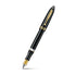 Sheaffer Balance III E893 Glossy Black and Gold Trims Fountain Pen