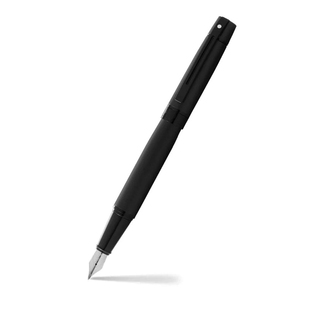 Sheaffer 300 Matte Black Fountain Pen With Black Trims