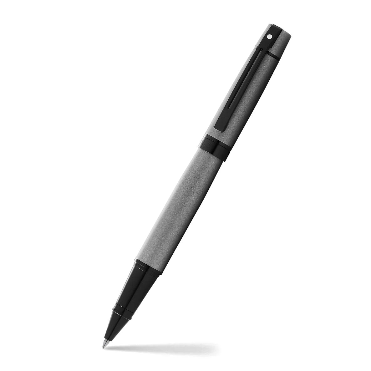 Sheaffer 300 Matte Gray Rollerball Pen With Black Trims