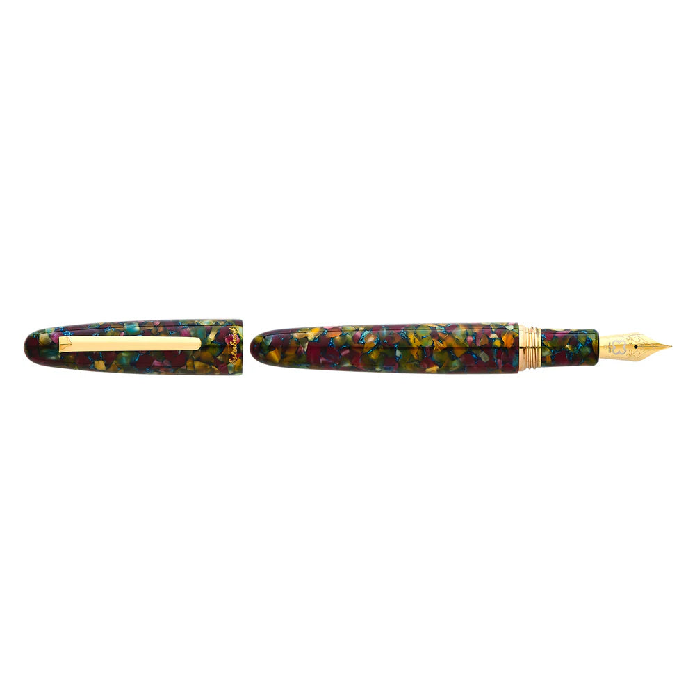 Esterbrook Estie Botanical Gardens Fountain Pen (Button Piston) - Regular Size - Gold Trim
