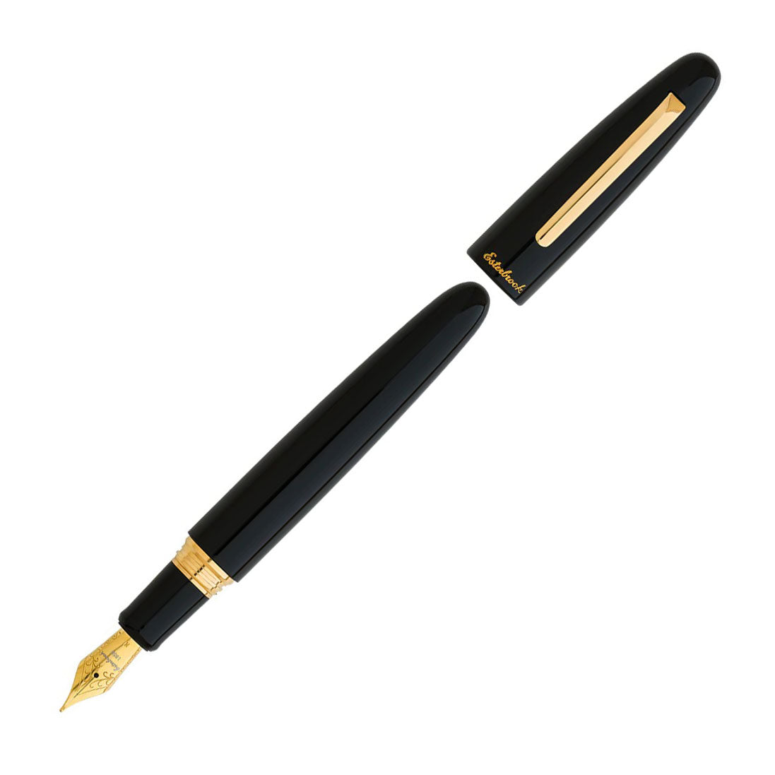 Esterbrook Estie Ebony Black With Gold Trim Regular Size Fountain Pen