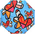 Britto Flying Hearts Umbrella