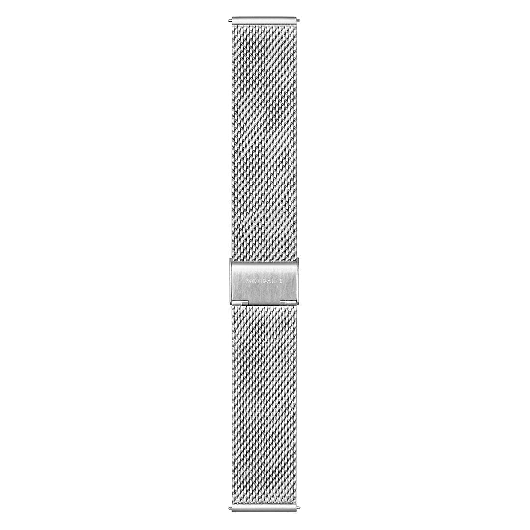 Mondaine Evo2 Men's Watch, Polished Steel, 43 mm, Stainless Steel Strap