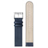 Mondaine Doppio Solar Powered 41 mm Blue Vegan Apple Leather Strap