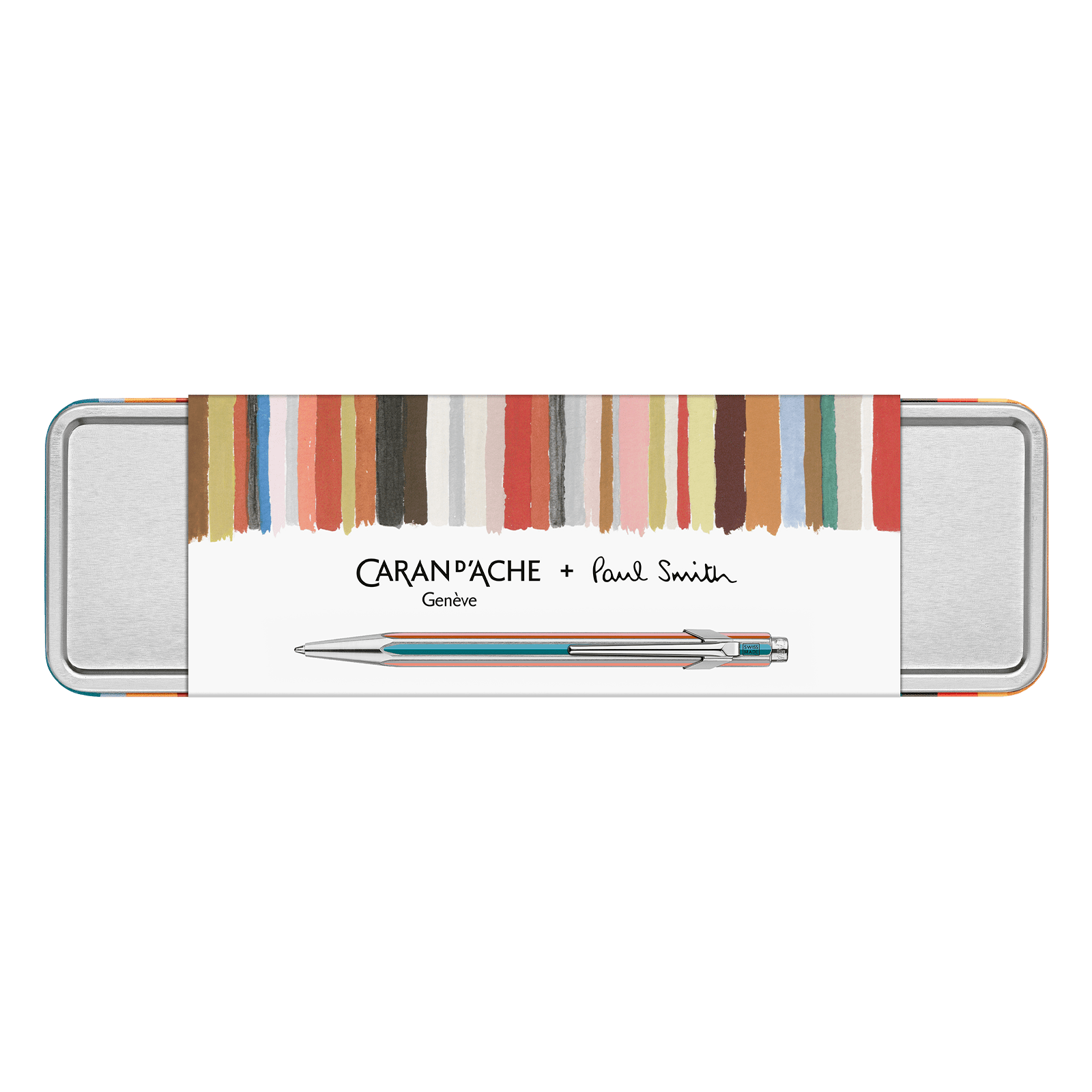 Caran D'Ache 849 PAUL SMITH Limited Edition Ballpoint Pen Grey Silver