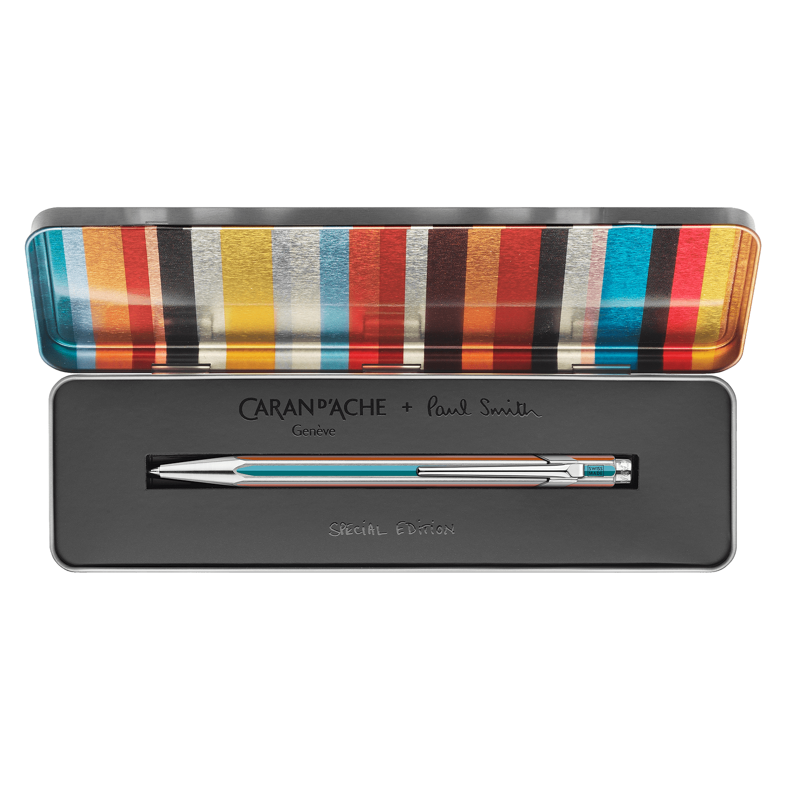 Caran D'Ache 849 PAUL SMITH Limited Edition Ballpoint Pen Grey Silver