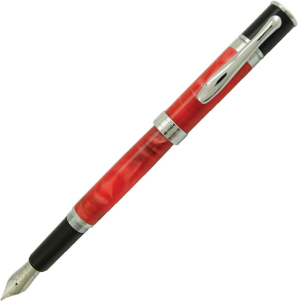 Monteverde Jewelria Round Resin Fountain Pen Red