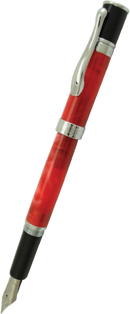 Monteverde Jewelria Round Resin Fountain Pen Red