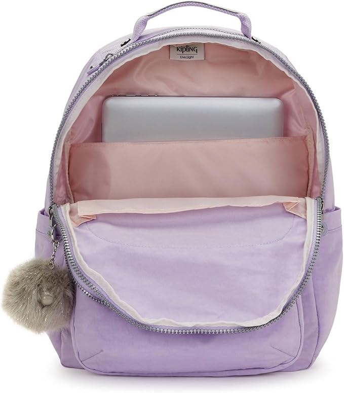 Kipling Seoul Large 15" Laptop Backpack Bridal Lavender
