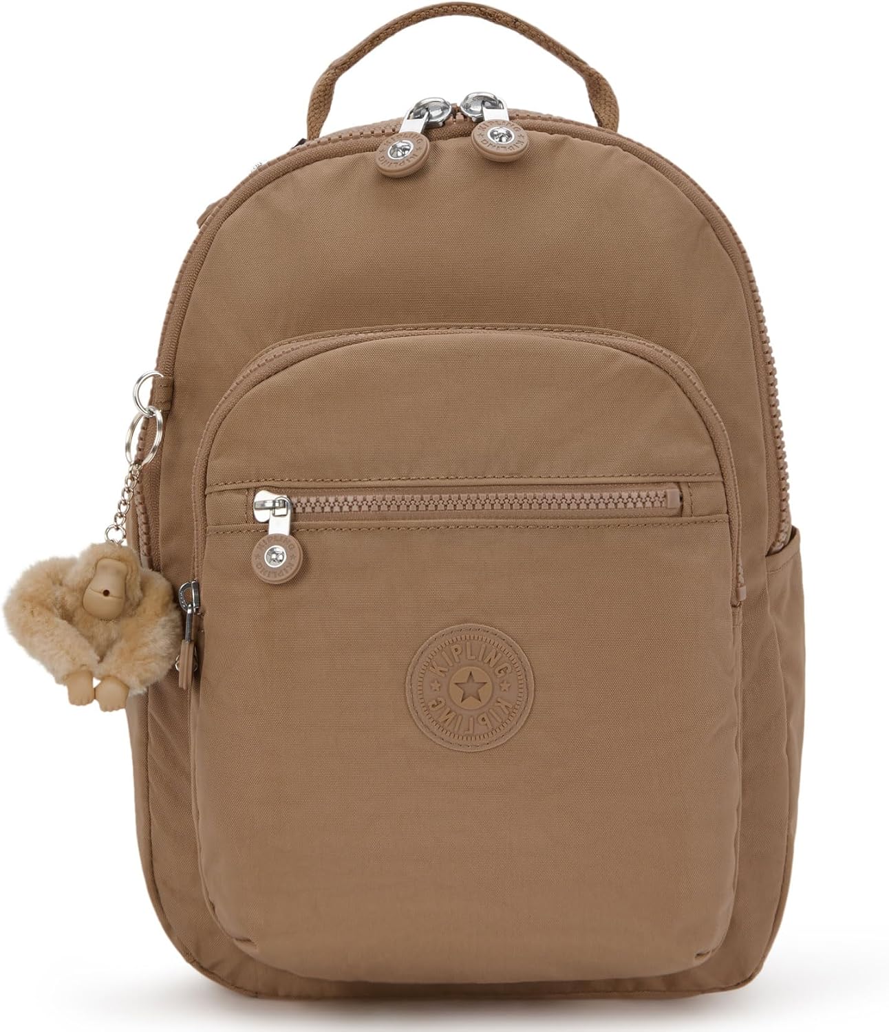 Kipling Seoul Small  Nylon Tablet Backpack Early Tan