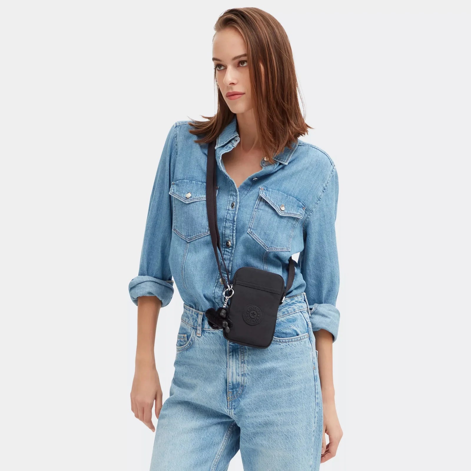 Kipling Tally Crossbody Phone Bag - Black Noir