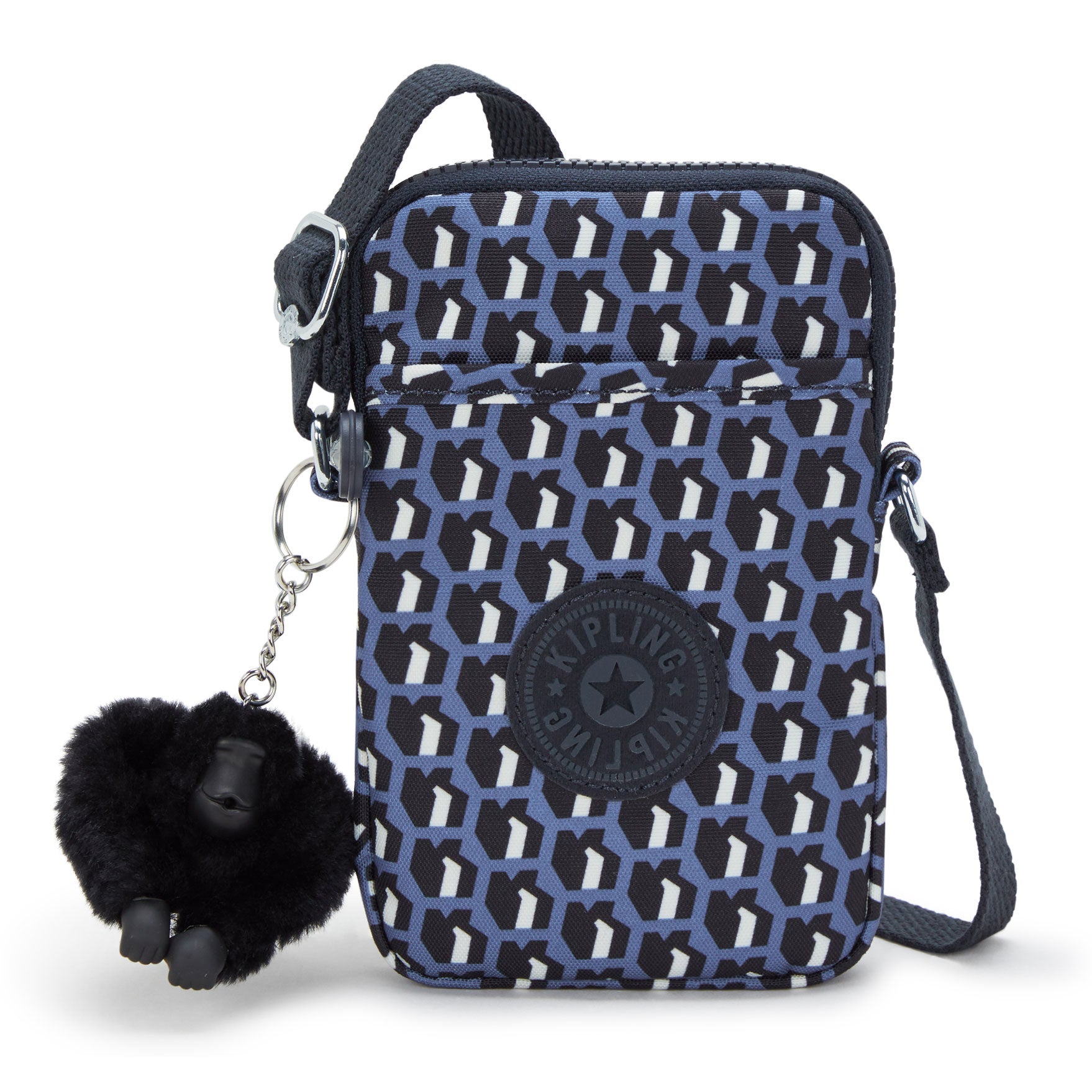 Kipling Tally Printed Crossbody Phone Bag - 3D K Blue