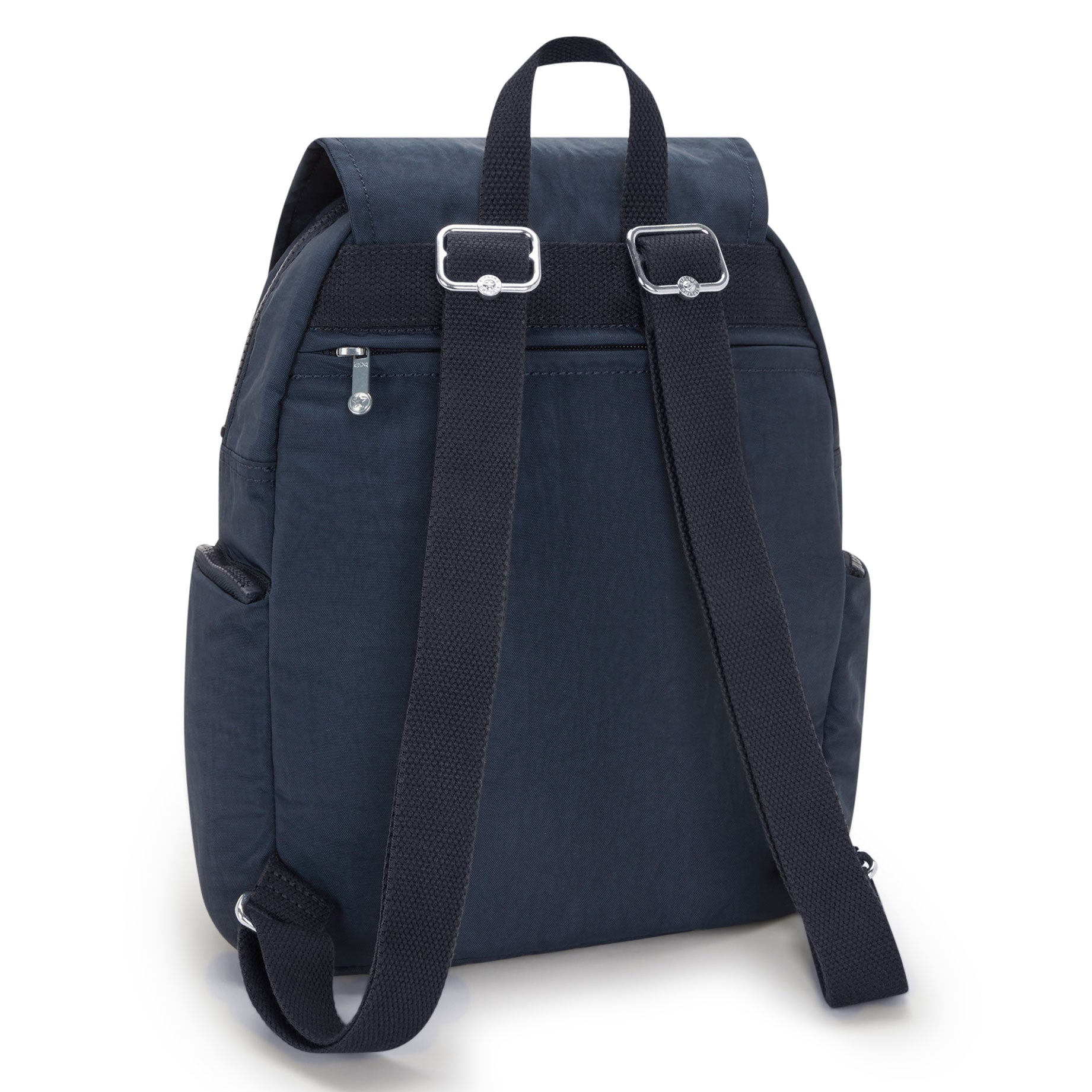 blue mini backpack City Zip Small Backpack Blue Bleu 2 56% Recycled Nylon, 44% Nylon