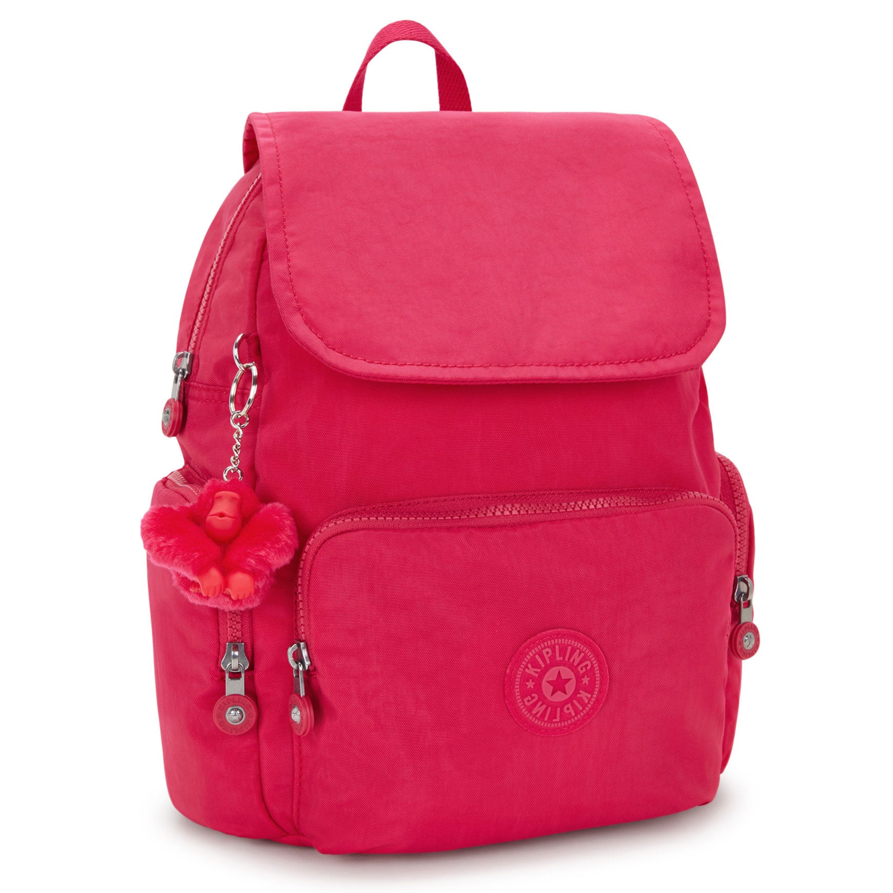 Kipling City City Zip Small Backpack Confetti Pink Altman