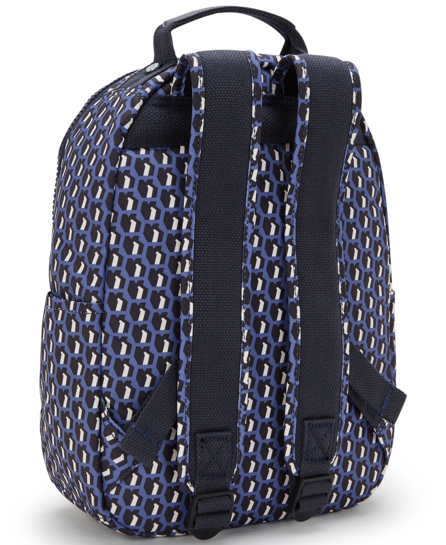 Kipling Seoul Small  Printed Tablet Backpack - 3D K Blue